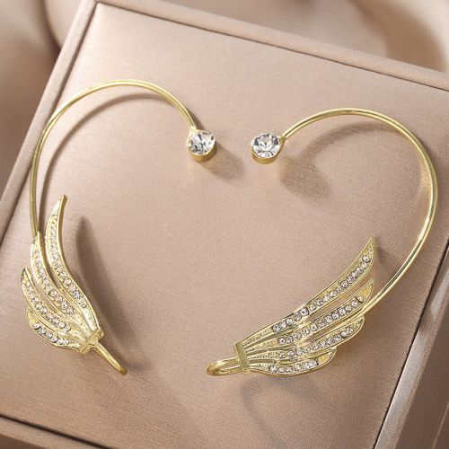 Sparkling No Piercing Phoenix Wings Diamond Ear Cuff & Ear Climbers | EC1024